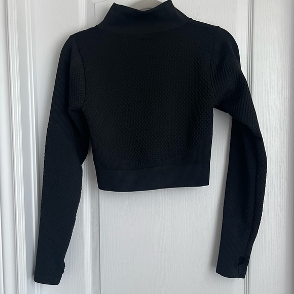 Black athletic zip-up sweater - Picture 6 of 7